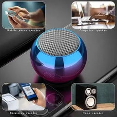 Mini Bluetooth Speaker, Portable Palm-Size Wireless Speaker for Outdoor Use, Compact and Easy to Carry