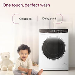 Godrej 9 Kg 5 Star with 5 Years Comprehensive Warranty, Steam Wash, Digi Inverter Motor, 1400 RPM Spin Motor, Fully Automatic Front Load Washing Machine (WFEON ZUS 9014 5.0 IDCRM GLWH, Glacial White)