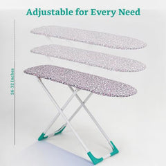 Amazon Brand - Solimo Wooden Ironing Board/Table with Iron Holder, Foldable & Adjustable (116 x 40cm)