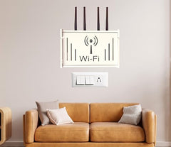 SS ARTS Engineered Wood Wall Mount WiFi Router Stand/WiFi Shelf