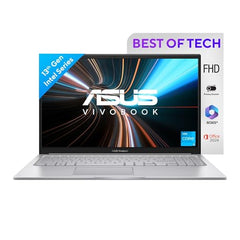 ASUS Vivobook 15,13th Gen,Intel Core i3-1315U (Intel UHD /16GB RAM/512GB SSD/FHD/15.6"/60Hz/Win 11/M365 Basic (1Year)*/Backlit Keyboard/Office Home 2024/Quiet Blue/1.70 kg) X1504VA-NJ2325WS