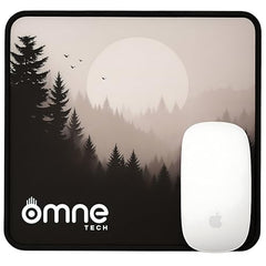 omne TECH Mousepad for Desk | Smooth Waterproof Surface, Anti-Slip Rubber Base, Durable & Comfortable Mouse Pad for Office, Laptop & Computer (Abstract Leaf Patten)