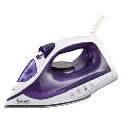 Warmex 2000W Steam Iron Press Black Non-Stick Soleplate | Powerful Steam Burst Removes Wrinkles From Clothes | Quick Heat Up 18-20 Gm Min Steam | Overheat Safety | Fabric Care Steamer Iron (Green)