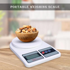 VISBY INDIA Kitchen Weight Machine 10Kg,1 Year Warranty, Digital Scale with LCD Display 2 Battery, Scale for Home Baking, Cooking & Balance Gym Diet. Weighing Machine with capacity 10Kg, Model- SF400