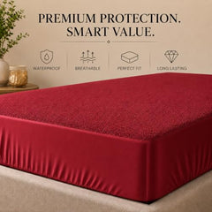 HOMEKART Premium Cotton 220TC 78 x 72 x 8 King Size Double Bed Mattress Cover Protector with Zip/Chain|Provides All Around Protection - 1 pc Multicolor (Grey, 78 x 72 x 8)