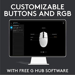 Logitech G102 Light Sync Gaming Mouse with Customizable RGB Lighting, 6 Programmable Buttons, Gaming Grade Sensor, 8K DPI Tracking,16.8mn Color, Light Weight - Black