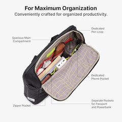 uppercase Omega 03 Pro Messenger Bag Fits Up to 15.6" Laptop 14L Black