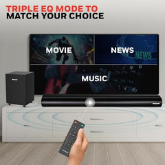 Honeywell Moxie V500 10W Portable USB Wired Soundbar, Speaker for PC,Desktop and Laptop with Volume Control and 3.5 mm AUX,2.0 Channel,52mmX2 Drivers,Plug &Play,2 Yrs Maufacuturer Warranty