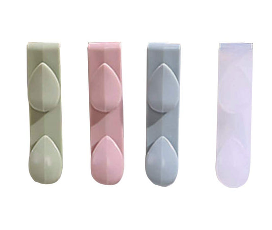 SYGA 4 Pieces Plastic Drawer Hooks/Hangers for Kitchen Drawer, Door, Window (Random Color), Pink