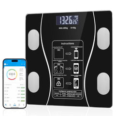 AccuTrust Digital Smart Weighing Scale with Bluetooth App, Body Fat Analyzer Weight Machine, BMI Monitor, Body Composition Scale, 180kg Capacity, High Precision Sensors