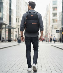 Half Moon Signature 45L Business Backpack Bag for Man | Professional Water Resistant 15.6 Inch Laptop Bags for Men Office use | School Bag for Boys | Travel Laptop Bags for Women Office use
