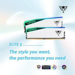 Patriot Memory Viper Elite 5 RGB DDR5 32GB (1 x 32GB) 6000MT/s Module [Video Game] PVER532G60C42W