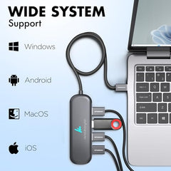 Type C 14 in 1 Wozoyo Docking Station, PD 100W, 2X4K@60Hz HDMI,4K DisplayPort, 2XType-C 10Gbps, USB 10Gbps, Gigabit Ethernet, AUX Port,Universally Compatible Thunderbolt 4,macOS,Windows,Android & iOS