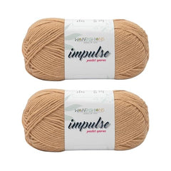 WOAFASHIONS - World of Arts Impulse Hand Knitting & Crochet Yarn, Premium Acrylic, 4 : Medium (Anchor Grey) (100gms / 3.5oz / 200mtr / 218yds)