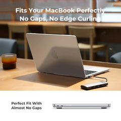 EooCoo Clear Case for Apple MacBook Air M1 13.3 inch Laptop Cover 2018-2021