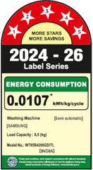 Samsung 8.5 Kg 5 Star Semi Automatic Top Load Washing Machine (WT85B4200GD/TL,DARK GRAY)