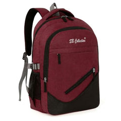 S.B. Collection Bags Unisex Usb Waterresistance Office/Business/College Daily Use Helping hand Backpack 32L Laptop Backpack (Grey Pro Plus)