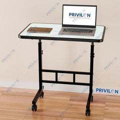 Multi-Purpose Laptop Table, Study Table| Heavy Duty Bed Table| Adjustable for Height, Portable for Office, Work Form Home | DIY Table, Easy to Asembl(Black Ajustable)