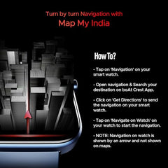boAt Storm Call 3 w/TBT Navigation, Daily Activity Tracker, DIY Watch Face Studio,700+ Active Modes, 1.83" (4.6 cm) HD Display Fitness Smart Watch for Men & Women(Black Metal)