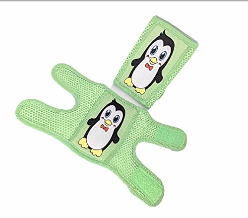SYGA Baby Knee Pads for Crawling, Knee Safety Protector, Stretchable Anti-Slip Padded Elastic Soft Cotton Breathable Comfortable Knee Cap for Kids, Green Assorted Design