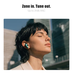 Noise Buds VS402 Gen 2 Truly Wireless Earbuds with 31dB ANC, 10mm Driver, 23H Playtime, Quad Mic ENC, Bluetooth 6.0, Dual Pairing, Volume Scroller, IPX4, Music & Video Modes - (Glacier Mint)