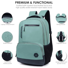 HOT SHOT Large 32 L Laptop Backpack HOTSHOT BAGS VINTAGE FAUX LEATHER|LAPTOP BAG|MEN & WOMEN|OFFICE BACKPACK|COLLEGE BACKPACK