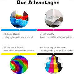 Duplex DTC 003 Refill Ink Compatible for Epson L3110, L3150, L3250, L3252 L3115, L3116, L3101, L3210, L3215, L3216, L3151, L3152, L3156, L5190 Printer (003 Ink Set)