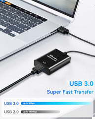 USB 3.0 to HDMI Adapter for Monitor 1080P@60Hz Display with 5Gbps High Speed Transmission, Support Extend & Mirror Mode, Compatible with Window Mac Laptop Desktop Projector TV
