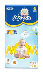 Wowper Easy Pants Baby Diaper | Medium Size Diapers | Diapers with Wetness Indicator | Upto 12 Hrs Absorption | 7-12 Kg | 34 Counts