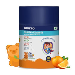 Gritzo Super Gummies Multivitamin for Kids, Orange, 2 x 30 Gummies