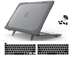 Midkart Matte Hard Shell Plastic Case Cover Compatible with MacBook Pro 13 Inch (Model M2 A2338 / M1 A2338 / A2289 / A2251 / A1706 / A1708 / A2159 / A1989, Release 2023-2016), Smoke Black