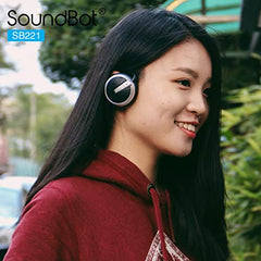 SoundBot SB221-GRY/BLK Wireless Bluetooth Over The Ear Headphone with Mic (Grey/Black)