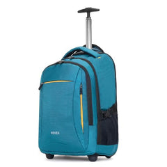 NOVEX 30L Pacific Laptop Trolley Bag with Spinner Wheels for Men & Women | 15.6 Inch Water Resistant 3 Compartments Backpack for Office, Business Trips & Travel | Black