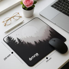omne TECH Mousepad for Desk | Smooth Waterproof Surface, Anti-Slip Rubber Base, Durable & Comfortable Mouse Pad for Office, Laptop & Computer (Abstract Leaf Patten)