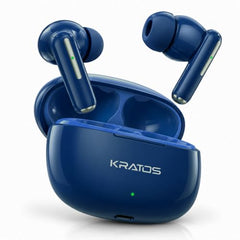 Kratos TW02 Ear Buds Wireless with 60H Playtime, Noise Isolation & Clear Calls, Bluetooth Earbuds with Voice Assistant, Ear Buds with Bluetooth V 5.3 & with Type C Fast Charging, IPX5 TWS Earphones