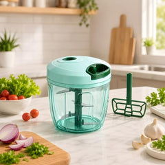 Plastic Manual Vegetable Chopper for Kitchen, Vegetable Cutter for Kitchen, Onion Cutter, Onion Chopper (Multi Colour) (1000 ml) (Gray)