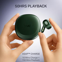 boAt Airdopes Prime 511, Volume Swipe Control, 50hrs Battery, 4Mics ENx, Multipoint Connection, App Support, Bluetooth Earbuds, TWS Ear Buds Wireless Earphones with mic (Active Black)