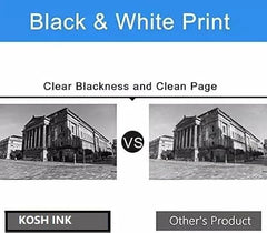 KOSH T664 Refill Ink Compatible for Epson L130, L310, L361, L380, L405, L565, L365, L485, L220, L360, L130, L130 and L380 Printers (4, Black Pack of 4)
