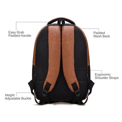30L Water Restant Office Laptop Bag/Backpack for Men/Women/(Black) (BLACK)