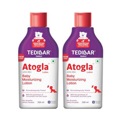 Atogla Baby Lotion 200ml from Tedibar Family | No. 1* Pediatrician prescribed Moisturising Lotion- By Torrent Pharma