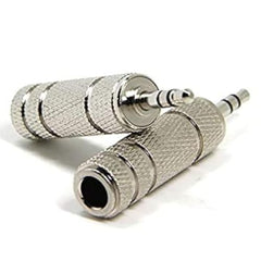 SeCro 3.5Mm Stereo Male To 6.3Mm Stereo Female Adapter Converter ((1 Pack) Silver), auxiliary