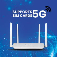 HI-Focus LTE 4G Sim Router|Support 4G or 5G Sim All Carrier|Upto 150 MBPS Speed|Long Range Coverage 150 Mbps 4G Router |Ethernet|2.4Ghz WiFi| (White, Single Band)… (HF-R1100T-4G)