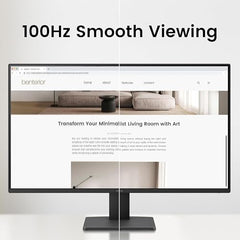 BenQ GW2491 24inch (60.45 cm) FHD IPS Eye-Care Monitor|100Hz| 99% sRGB| 1920x1080| HDMI| DisplayPort| Ultra Slim Bezel| TUV-Certified| Flicker-Free|B.I.| Low Blue Light Plus (Black)