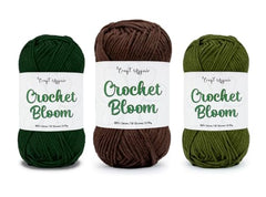 Craft Affair | Crochet Bloom Cotton Yarn 8ply (Each Color 2mm, 77Meter, 50Gram) 100% Pure Cotton | for Knitting Yarn | Craft & DIY Project: Grey, Pink, Off White