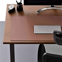 V-CUBE DESIGNS Premium Vegan Leather Desk Mat 90X45cm 2.4mm Thick&Padded|Laptop Mat/Extended Mouse Pad/Stitched, Reversible, Sturdy Deskspread with High Tear/Peel Strength|Anti-Slip,Splash-Proof|Blue