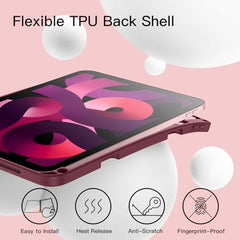 JETech Case for iPad Air 11" M4/M3/M2 & Air 5/4 10.9", Purple