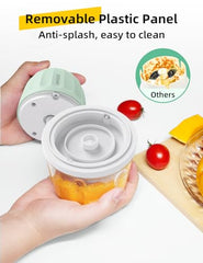 UN1QUE 350ML Rechargeable Mini Electric Chopper for Kicthen Use | One-Touch Operation | 304 Stainless Steel Blades | Chopper Electric for Chop, Mince, Puree, Whisk, Grind