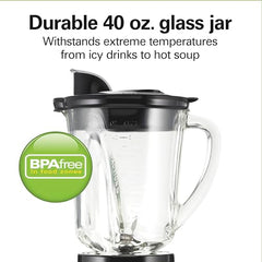 Hamilton Beach Portable Blender with Sipper Lid and Blade Guard