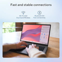 ASUS Chromebook CX1405, Intel Celeron N4500, 8GB RAM, 128GB, FHD 14"(35.56cm), Chrome OS, Quiet Blue, 1.4Kg, CX1405CKA-S60394, Intel UHD Graphics, 42WHrs, Thin & Light Laptop
