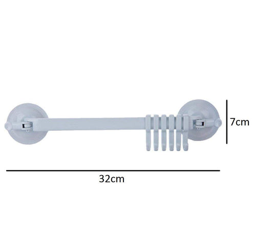 SYGA Strong Suction Cup Lock Button Type Kitchen Bathroom Hanging 6 Hooks for Wall Corner Mounted Rack Holder Household Supplies (Grey)
